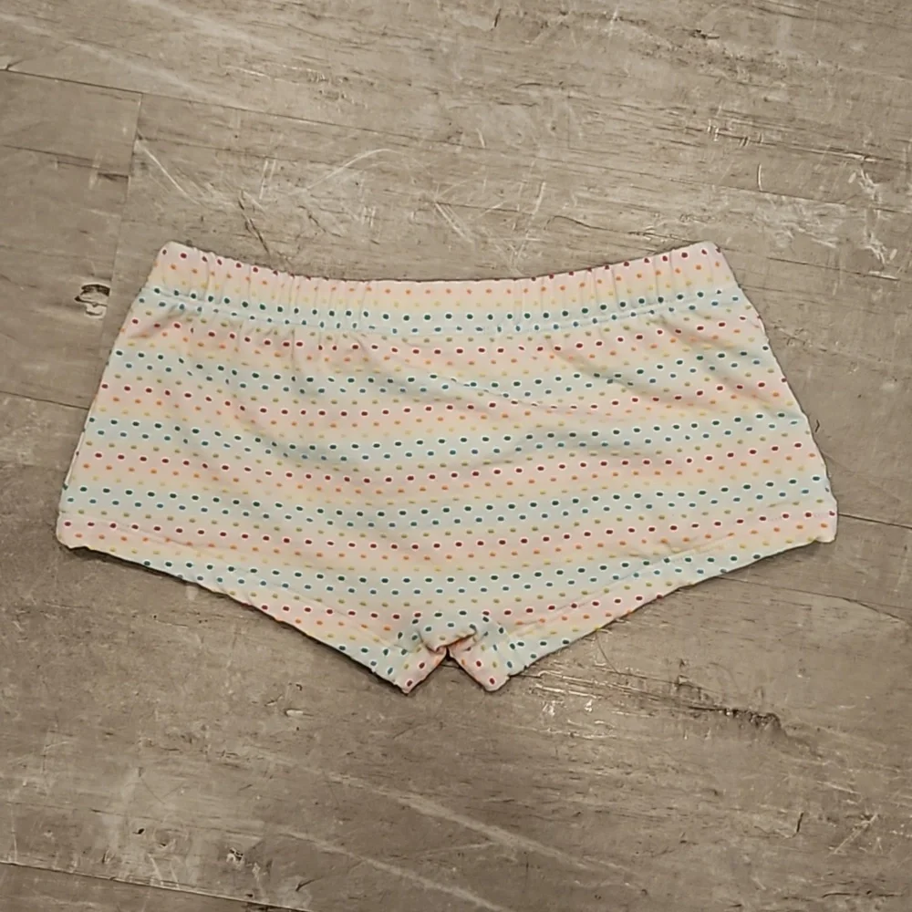 MR TURK Sorrento Swim Trunk ~ White Dotted Stripe Swim Knit Small S NWT